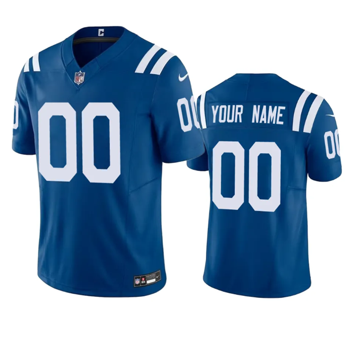Men's Blue Indianapolis Colts Active Player Custom 2023 F.U.S.E Vapor Untouchable Stitched Football Jersey