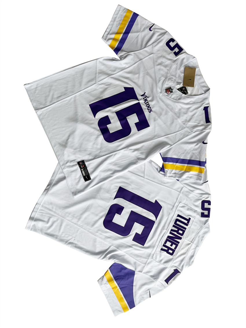 Men's White Minnesota Vikings #15 Dallas Turner 2024 Draft F.U.S.E Vapor Untouchable Limited Stitched Jersey