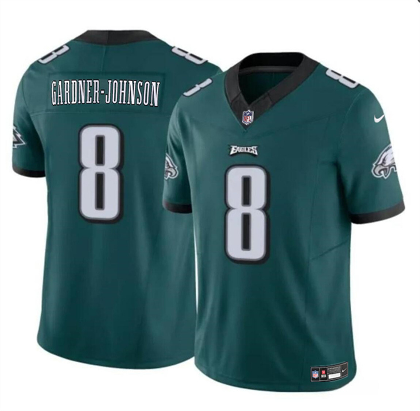 Men's Green Philadelphia Eagles #8 Chauncey Gardner-Johnson 2024 F.U.S.E Vapor Untouchable Limited Stitched Football Jersey