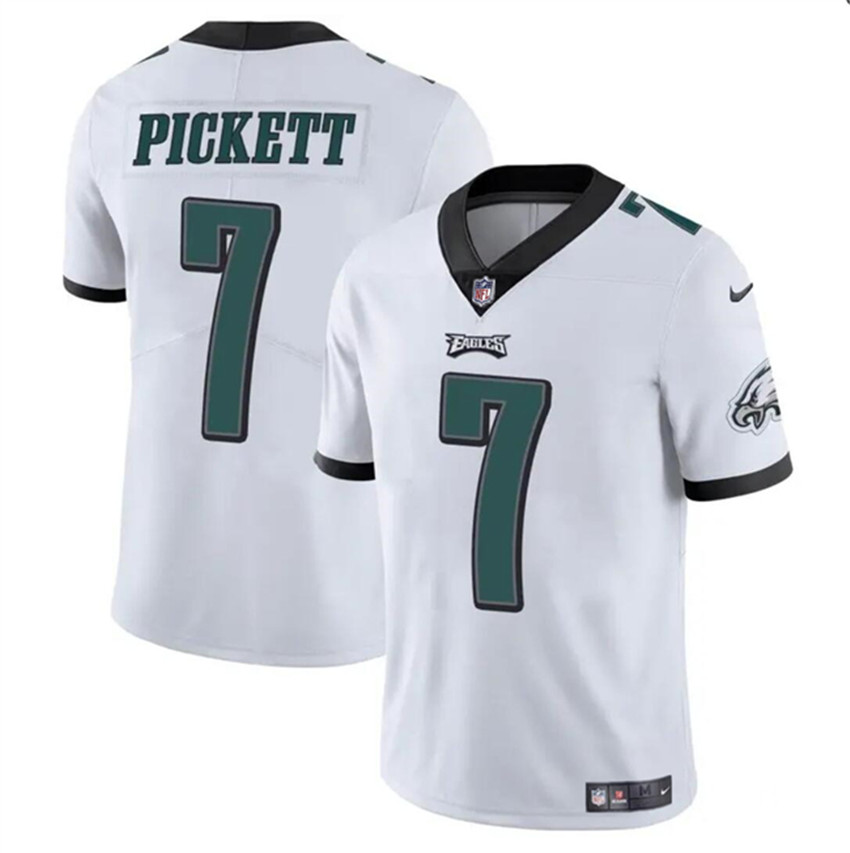Men's White Philadelphia Eagles #7 Kenny Pickett Vapor Untouchable Limited Stitched Football Jersey