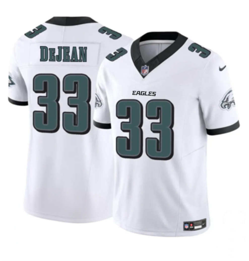 Men's White Philadelphia Eagles #33 Cooper DeJean 2024 New F.U.S.E. Vapor Untouchable Limited Stitched Football Jersey