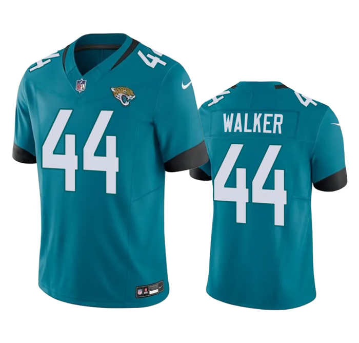 Men's Teal Jacksonville Jaguars #44 Travon Walker 2023 F.U.S.E Vapor Untouchable Limited Stitched Jersey