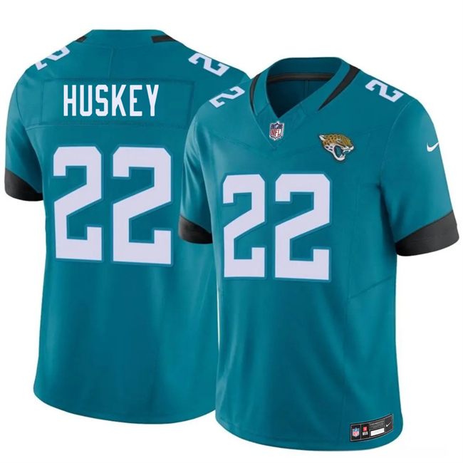 Men's Teal Jacksonville Jaguars #22 Jalen Huskey 2026 Draft F.U.S.E. Vapor Untouchable Limited Stitched Jersey