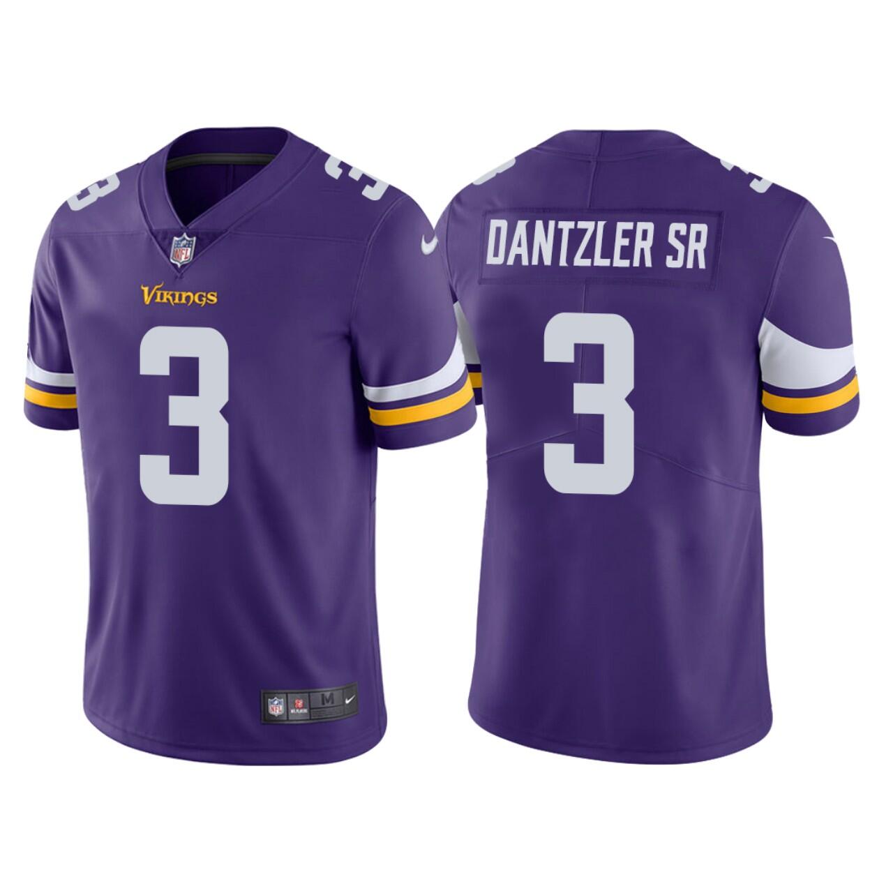 Men's Purple Minnesota Vikings #3 Cameron Dantzler Vapor Untouchable Limited Stitched Jersey
