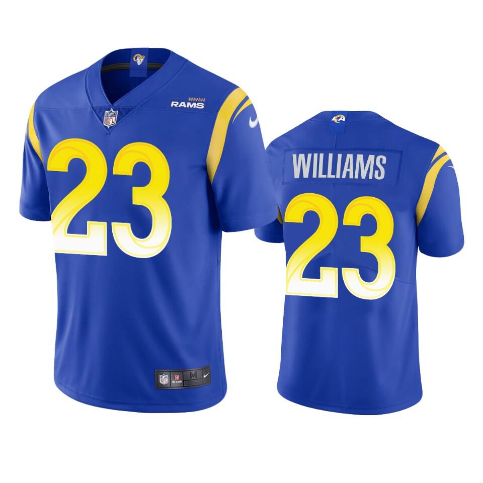 Men's Royal Los Angeles Rams #23 Kyren Williams Vapor Untouchable Limited Stitched Football Jersey