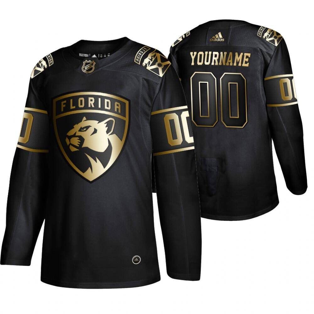 Men's Black Florida Panthers Active Player Custom Stitched Hockey Jersey
