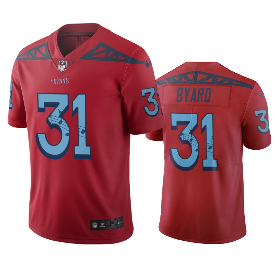 Tennessee Titans #31 Kevin Byard Red Vapor Limited City Edition NFL Jersey