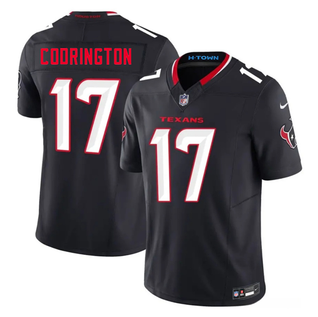 Men's Navy Houston Texans #66 Keylan Rutledge 2026 Draft 2nd Alternate 2026 F.U.S.E. Vapor Limited Stitched Football Jersey