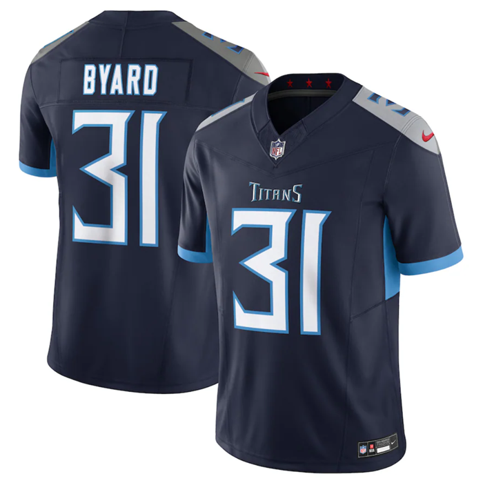 Men's Navy Tennessee Titans #31 Kevin Byard 2023 F.U.S.E Vapor Untouchable Stitched Jersey