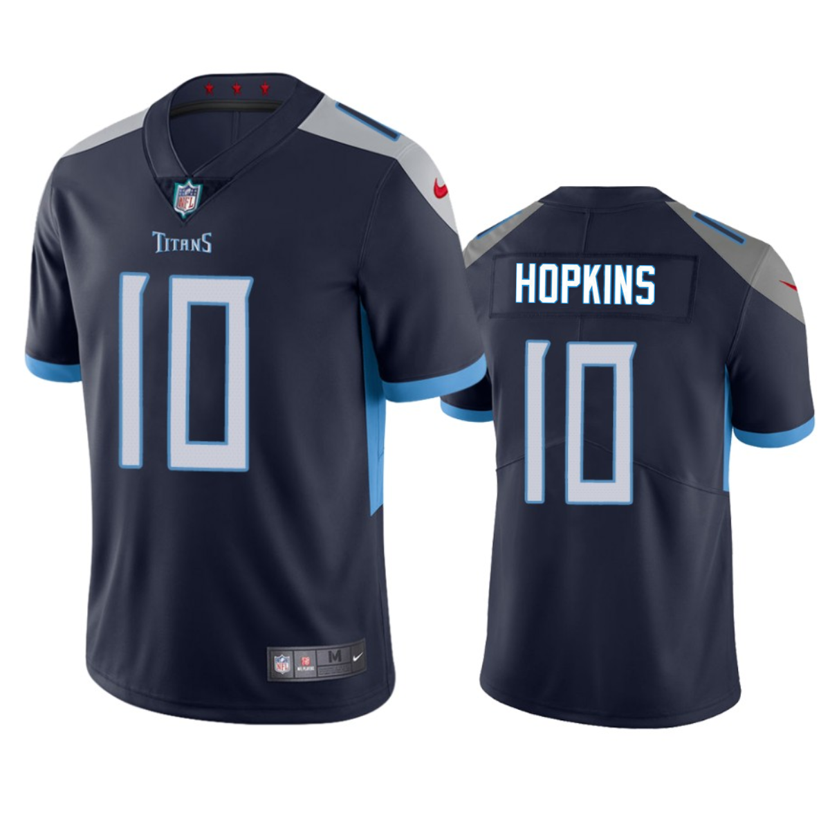 Men's Navy Tennessee Titans #10 DeAndre Hopkins Vapor Untouchable Stitched Jersey