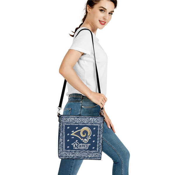 Los Angeles Rams PU Leather Bucket Handbag 001