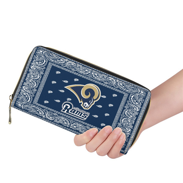 Los Angeles Rams PU Leather Zip Wallet 001