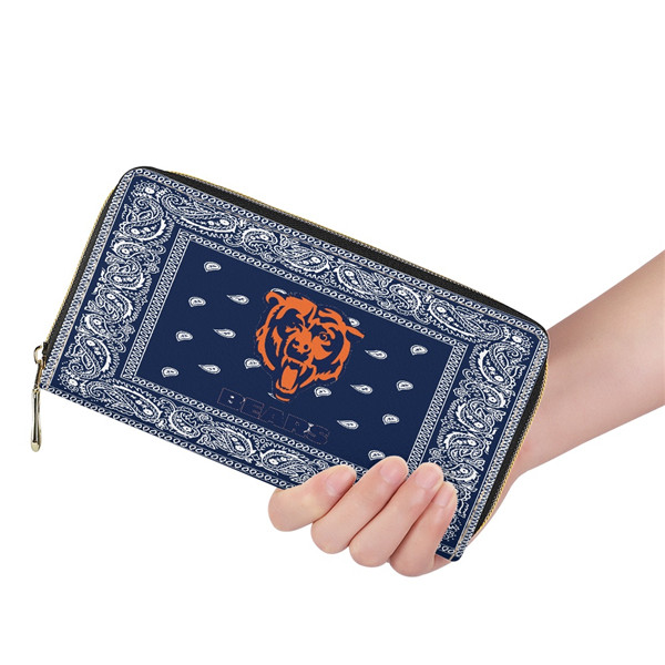 Chicago Bears PU Leather Zip Wallet 001