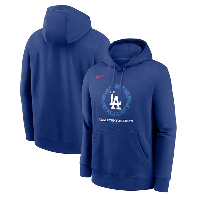 Men's Royal Los Angeles Dodgers 2025 Tokyo Series Pullover Hoodie
