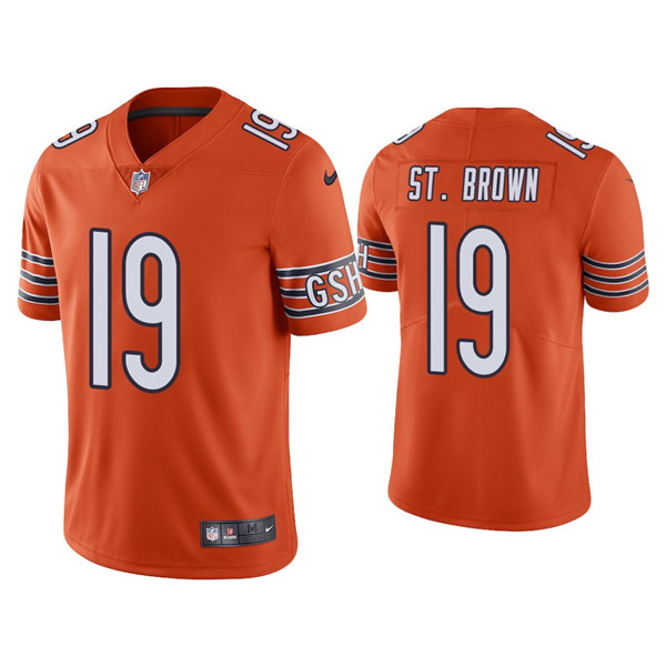 Men's Orange Chicago Bears #19 Equanimeous St. Brown Vapor Untouchable Limited Stitched Jersey