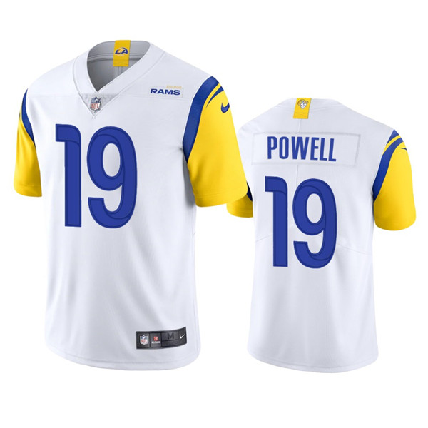 Men's White Los Angeles Rams #19 Brandon Powell Vapor Untouchable Limited Stitched Football Jersey