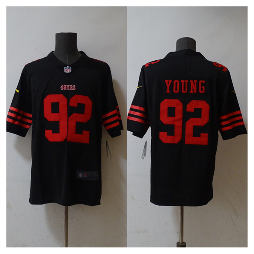 Men's Black San Francisco 49ers #92 Chase Young 2023 F.U.S.E. Stitched Football Jersey