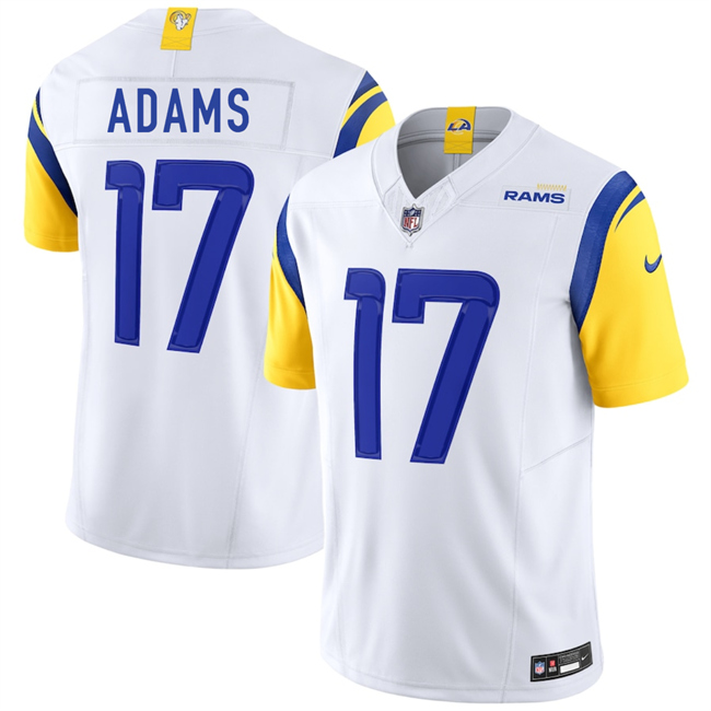 Men's White Los Angeles Rams #17 Davante Adams 2024 F.U.S.E. Vapor Untouchable Stitched Football Jersey