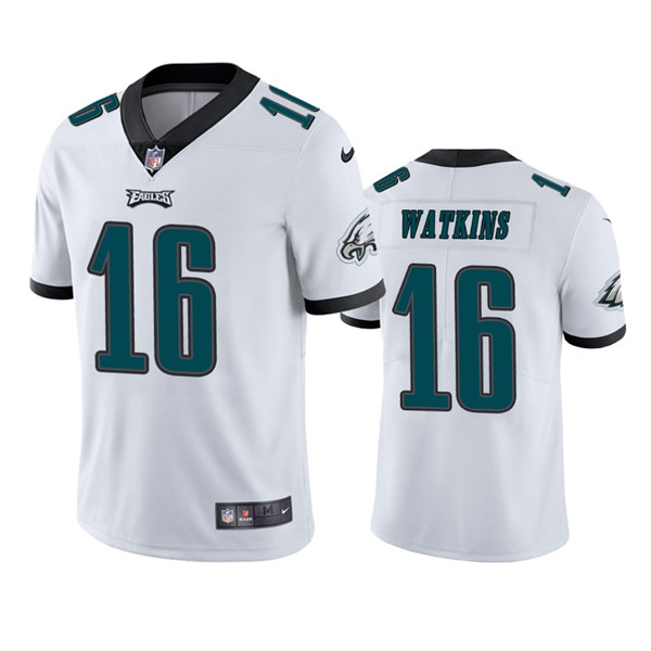 Men's White Philadelphia Eagles #16 Quez Watkins 2022 Vapor Untouchable Limited Stitched Jersey