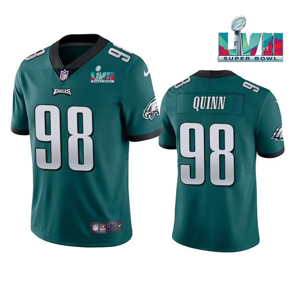 Men's Green Philadelphia Eagles #98 Robert Quinn Super Bowl LVII Vapor Untouchable Limited Stitched Jersey