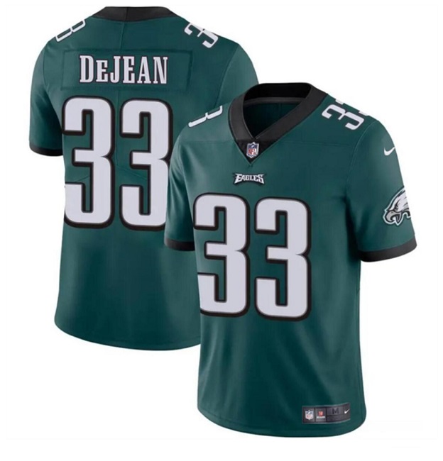 Men's Green Philadelphia Eagles #33 Cooper DeJean 2024 Draft Vapor Untouchable Limited Stitched Football Jersey