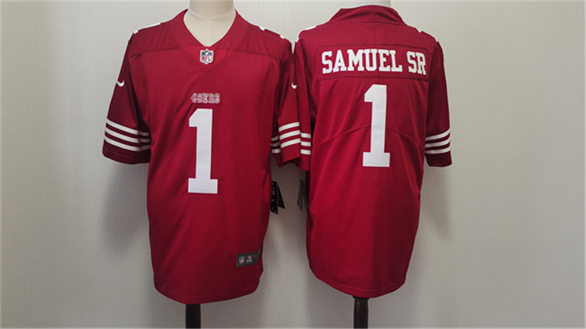 Men's Red San Francisco 49ers #1 Deebo Samuel Vapor Untouchable Limited Stitched Football Jersey