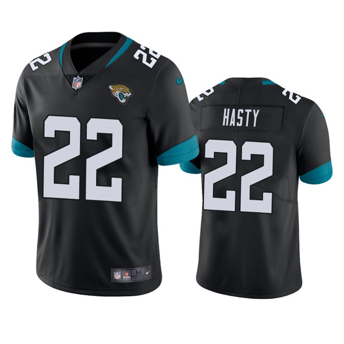 Men's Black Jacksonville Jaguars #22 JaMycal Hasty Vapor Untouchable Limited Stitched Jersey