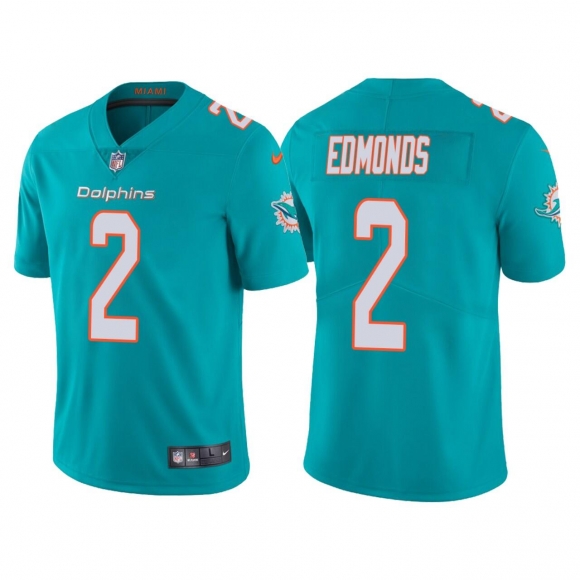 Men's Aqua Color Miami Dolphins #2 Chase Edmonds Rush Limited Stitched Football Jersey
