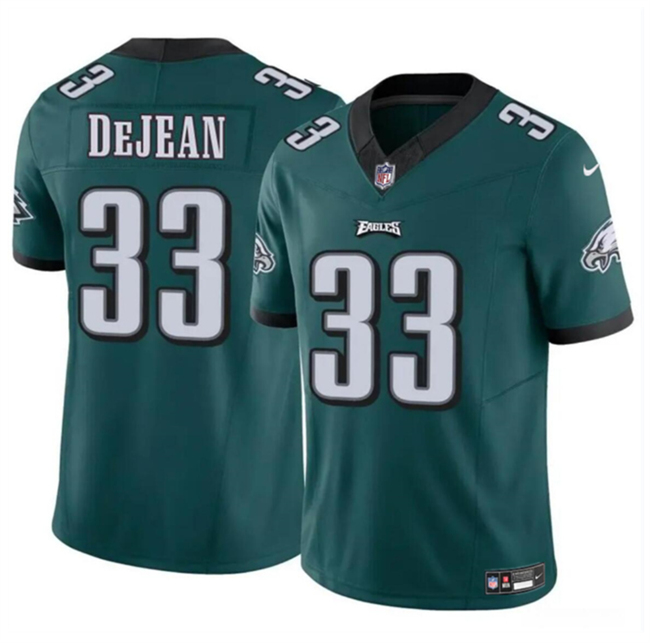 Men's Green Philadelphia Eagles #33 Cooper DeJean 2024 Draft F.U.S.E Vapor Untouchable Limited Stitched Football Jersey