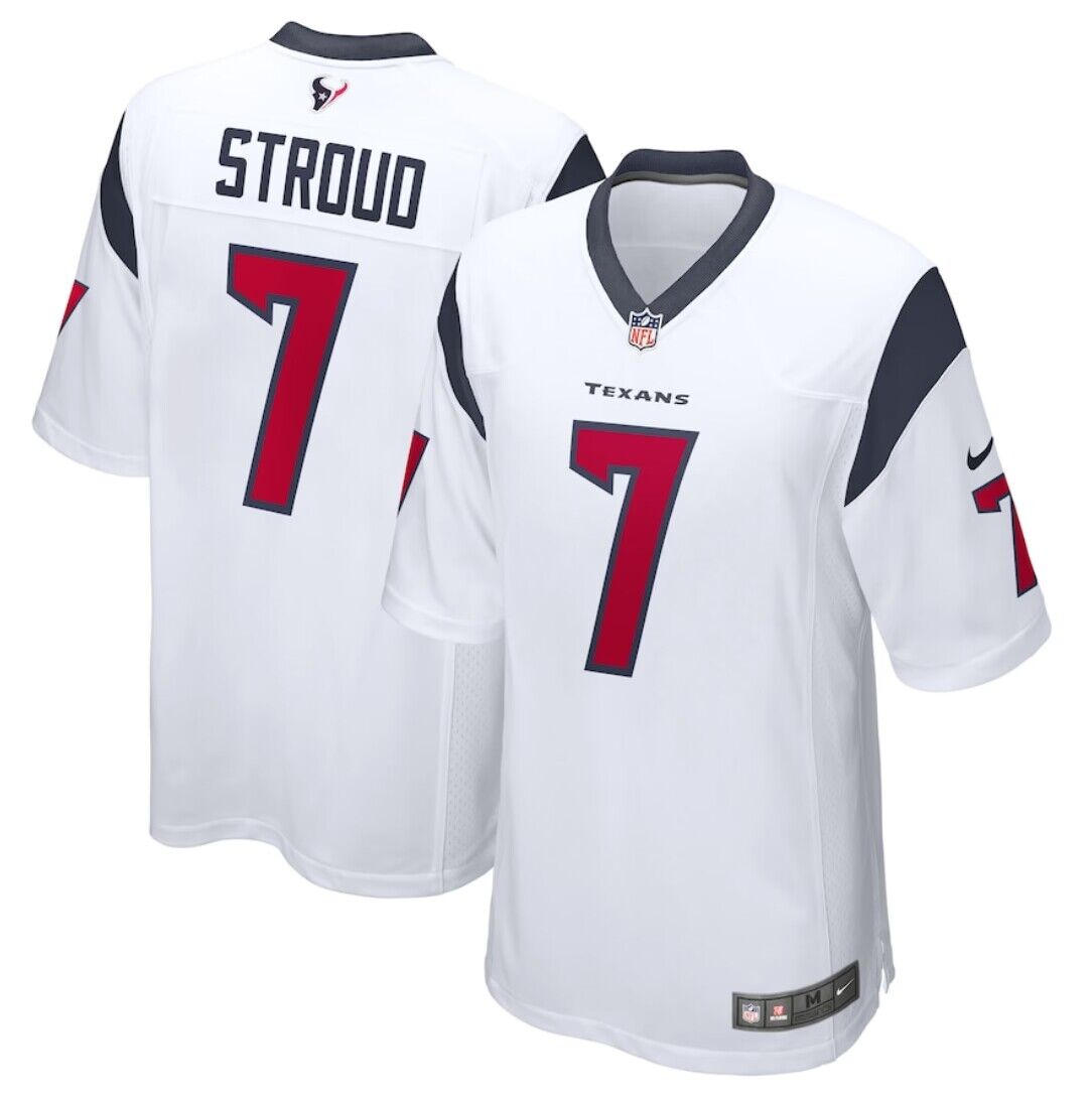 Men's White Houston Texans #7 C.J. Stroud 2023 Draft Stitched Game Jersey
