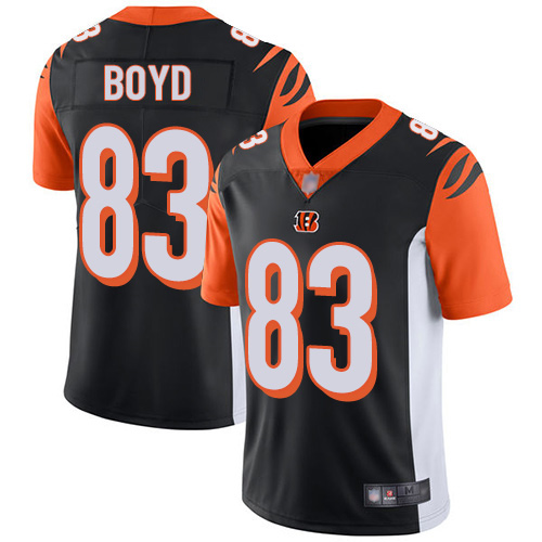 Men's Cincinnati Bengals #83 Tyler Boyd  2020 Black Vapor Untouchable Limited Stitched NFL Jersey