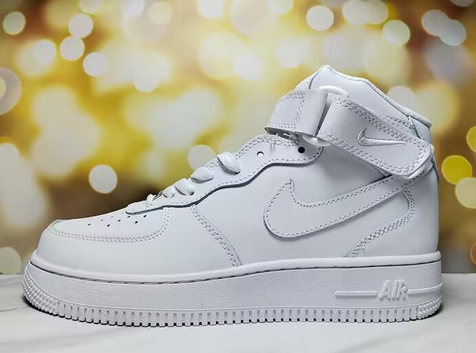 Men's Air Force 1 High Top White Shoes 0484