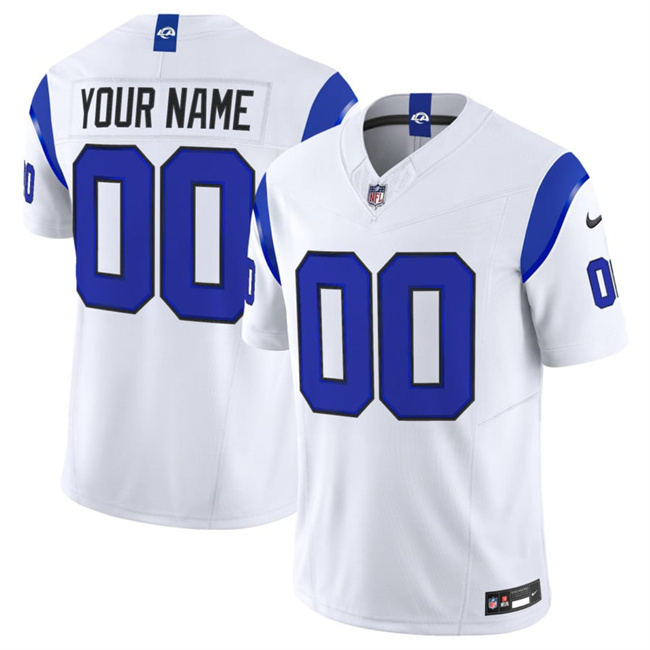 Men's White Los Angeles Rams Active Player Custom Fearsome 2026 F.U.S.E. Vapor Limited Stitched Football Jersey