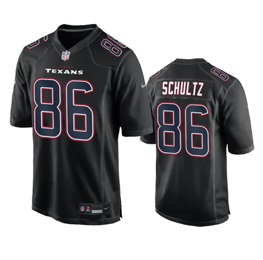 Men's Black Houston Texans #86 Dalton Schultz Fashion Vapor Untouchable Limited Stitched Football Jersey