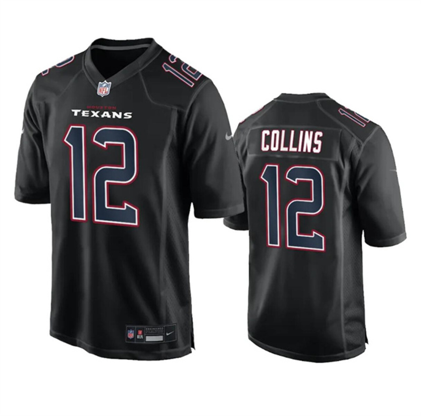 Men's Black Houston Texans #12 Nico Collins Fashion Vapor Untouchable Limited Stitched Football Jersey