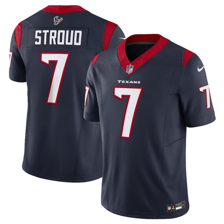 Men's Navy Houston Texans #7 C.J. Stroud 2023 F.U.S.E Vapor Untouchable Stitched Football Jersey