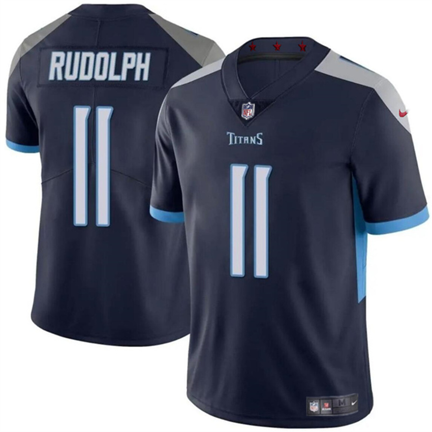 Men's Navy Tennessee Titans #11 Mason Rudolph Vapor Limited Stitched Football Jersey