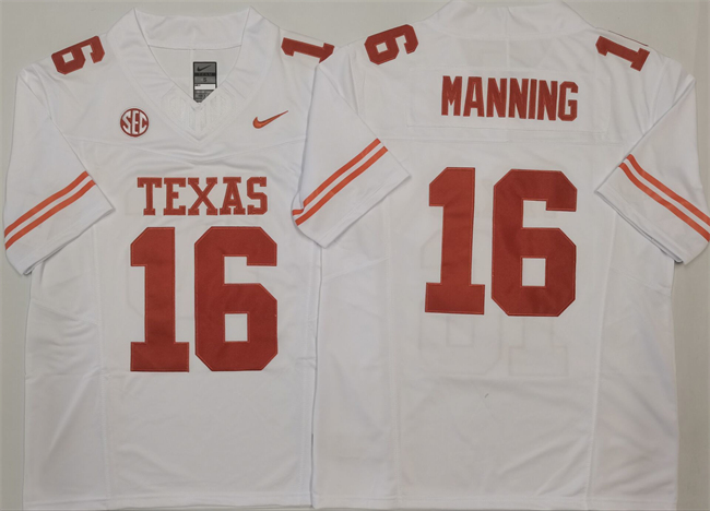 Women's White Texas Longhorns Active Player Custom Stitched Football Jersey(Run Small)