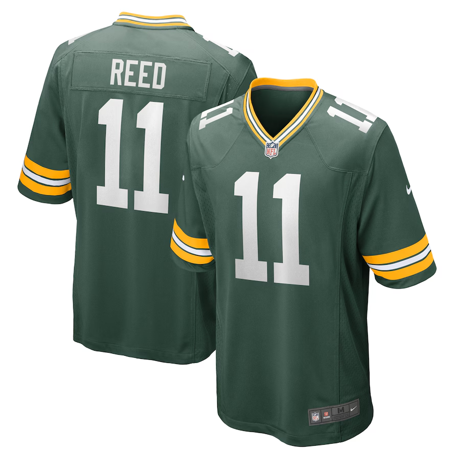 Youth Green Green Bay Packers #11 Jayden Reed Game Football Jersey