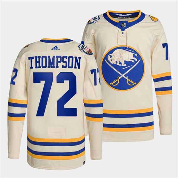 Youth Cream Buffalo Sabres #72 Tage Thompson 2022  Heritage Classic Stitched Jersey
