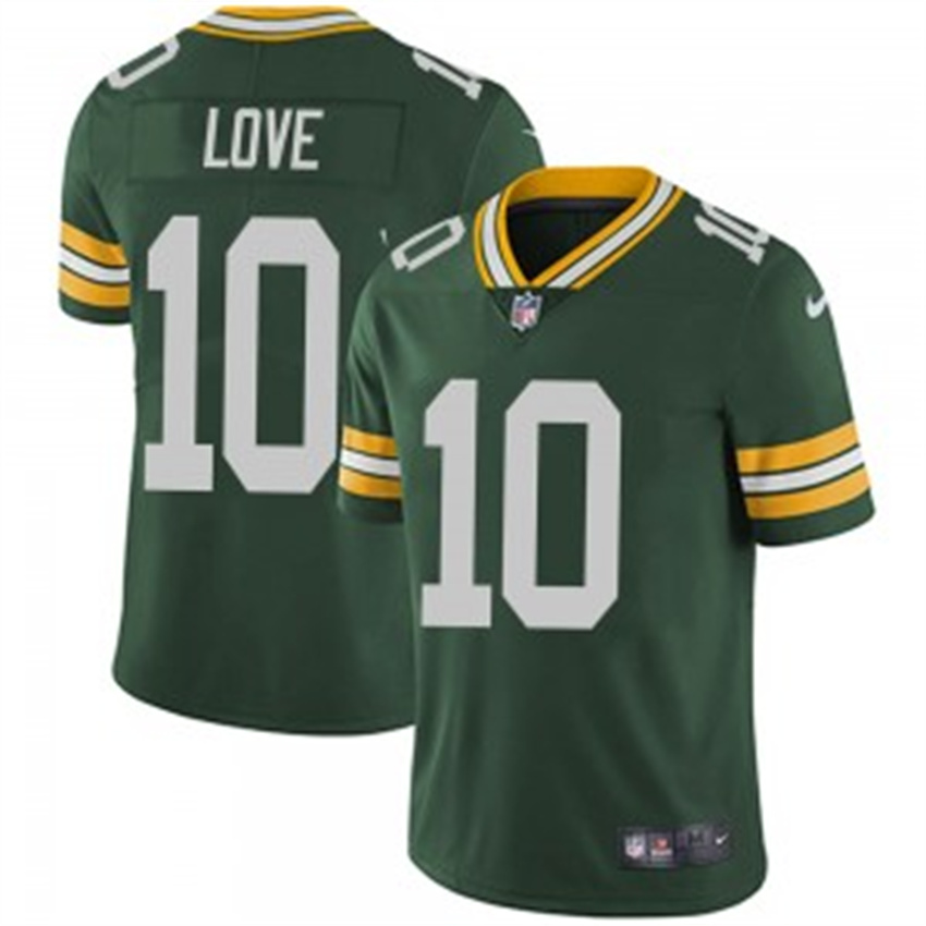 Youth Green Green Bay Packers #10 Jordan Love Vapor Untouchable Stitched Jersey