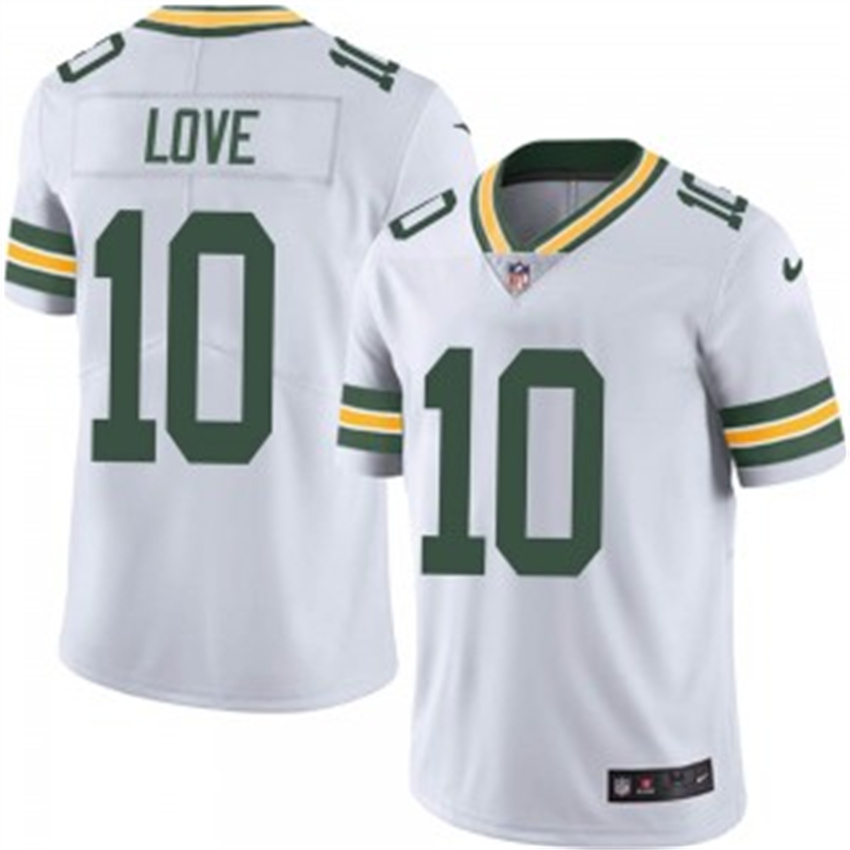 Youth White Green Bay Packers #10 Jordan Love Vapor Untouchable Stitched Jersey