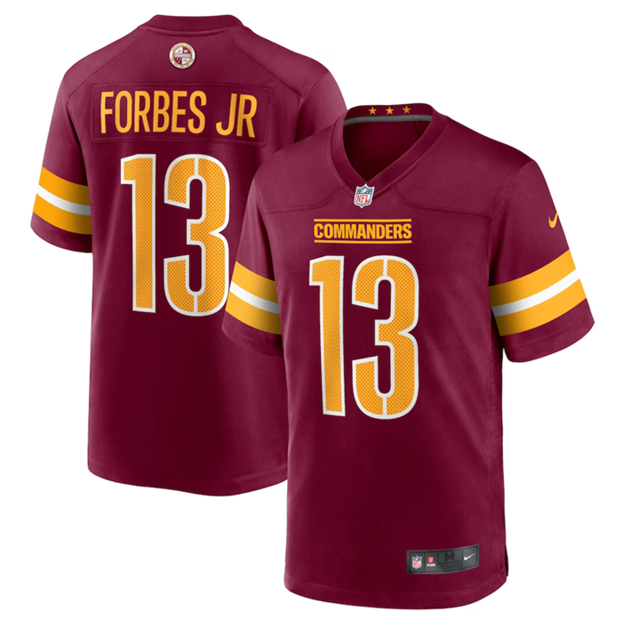 Youth Burgundy Washington Commanders #13 Emmanuel Forbes 2022 Stitched Football Jersey