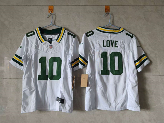 Youth White Green Bay Packers #10 Jordan Love 2024 F.U.S.E Vapor Limited Stitched Football Jersey