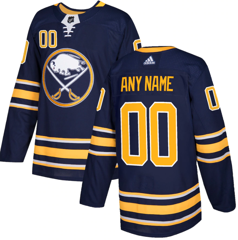 Youth Navy Buffalo Sabres Custom Stitched Jersey