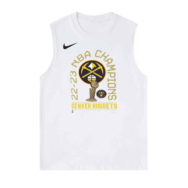 Men's White Denver Nuggets 2022-23 Champions Suit in Action Tank Top