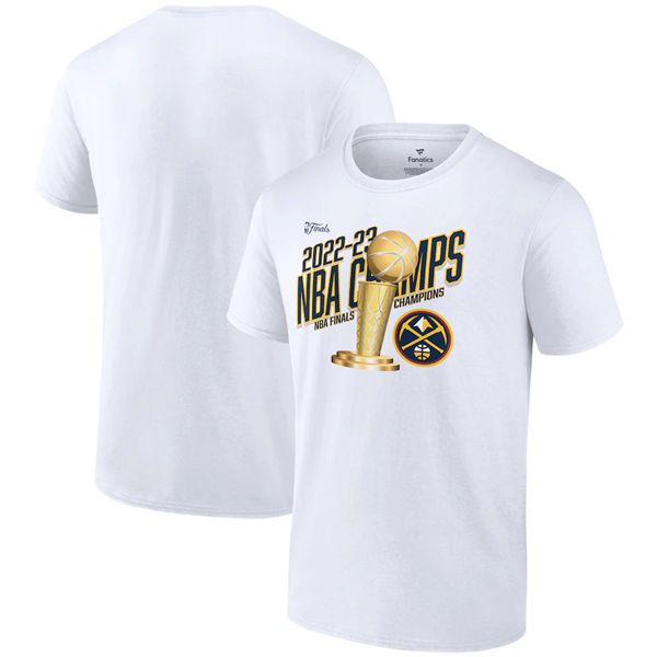 Men's White Denver Nuggets 2023 Finals Champions T-Shirt