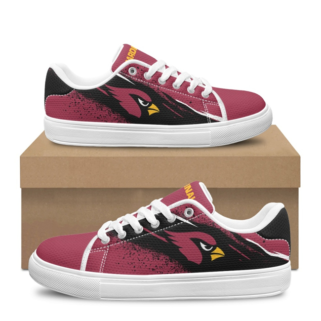 Men's Arizona Cardinals Low Top Casual Sneakers/Shoes 001