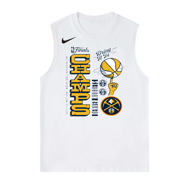 Men's White Denver Nuggets 2023 Champions Suit in Action Tank Top