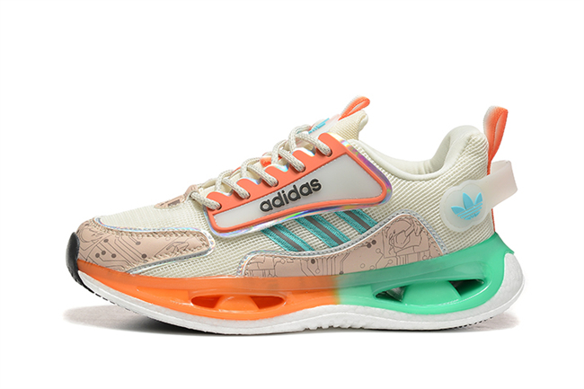Women's Orange/Green Running Weapon Galaxy dama Shoes 003